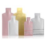 Cute Pink Bottle Shape Foil Pouch Pack