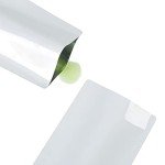 White Bottle Shaped Heat Seal Pouches - 100 Pack