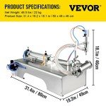 Pneumatic Liquid Filling Machine for Soaps and Oils