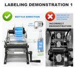 Manual Round Labeling Machine for Bottles
