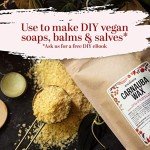 Pure Carnauba Wax Flakes for Skin & Wood