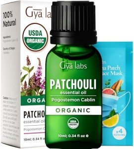 Organic Patchouli Essential Oil - 100% Pure 0.34 Fl Oz