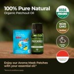 Organic Patchouli Essential Oil - 100% Pure 0.34 Fl Oz