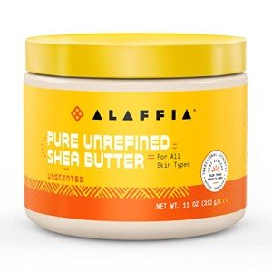 Alaffia Unscented Pure Unrefined Shea Butter, 11 oz