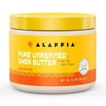 Alaffia Unscented Pure Unrefined Shea Butter, 11 oz