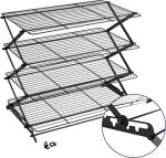 4-Tier Foldable Curing Rack for Soaps