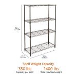Adjustable Heavy Duty Steel Wire Rack Organizer