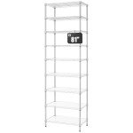 9-Tier Adjustable Metal Wire Shelving Unit