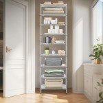 9-Tier Adjustable Metal Wire Shelving Unit