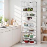 9-Tier Adjustable Metal Wire Shelving Unit