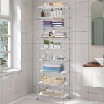 9-Tier Adjustable Metal Wire Shelving Unit