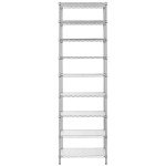 9-Tier Adjustable Metal Wire Shelving Unit