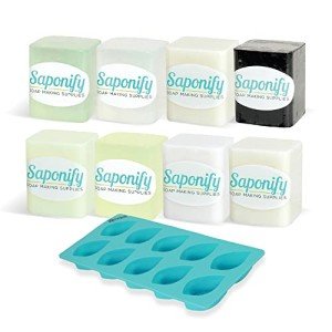 Handmade Soap Base Sampler Kit with Molds