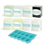 Handmade Soap Base Sampler Kit with Molds