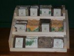Three-Tier Wooden Soap Display for 36 Bars