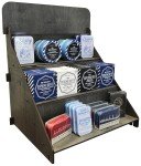 Wooden 3-Step Display Stand for Handmade Soaps