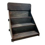 Wooden 3-Step Display Stand for Handmade Soaps