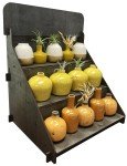 Wooden 3-Step Display Stand for Handmade Soaps