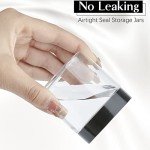 12-Pack Clear Plastic Jars for Handmade Cosmetics