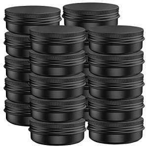20 Pack Leak-Proof Aluminum Tin Jars for Cosmetics