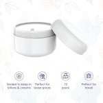 12 Pack of 4oz Lotion and Cream Jars