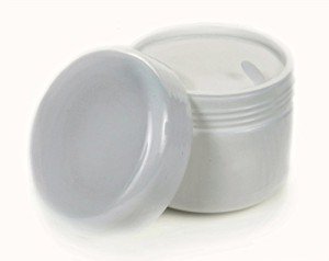 12 Pack of White 4 oz Cosmetic Jars