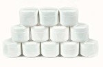 12 Pack of White 4 oz Cosmetic Jars