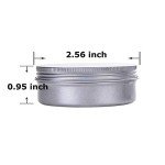 12-Pack Refillable 2 oz Aluminum Tin Jars