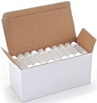 Clear 5.5ml Lip Balm Tubes with White Caps