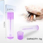 25 Clear Refillable Lip Balm Tubes with Caps