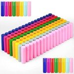 128 Refillable Lip Balm Tubes in 8 Colors