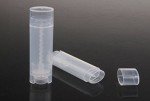 100 Pcs Clear Oval Lip Balm Tubes with Lids