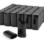 50 Pack Black Twist-Up Deodorant Containers