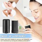 50 Pack Black Twist-Up Deodorant Containers