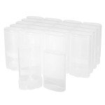20-Pack Oval Lip Balm Tubes - Clear 15ml