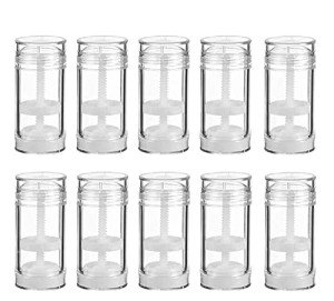 10 Pack Clear Refillable Deodorant Containers 30ml