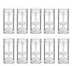 10 Pack Clear Refillable Deodorant Containers 30ml
