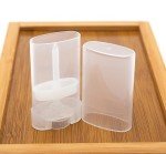 20-Pack Oval Lip Balm Tubes - Clear 15ml