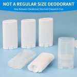 20-Pack Oval Lip Balm Tubes - Clear 15ml