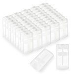 50 Pack Clear Twist-Up Deodorant Containers