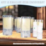 50 Pack Clear Twist-Up Deodorant Containers