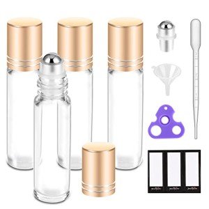 Essential Oil Roller Bottles Set - 4 Pack