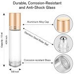 Essential Oil Roller Bottles Set - 4 Pack