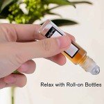 Essential Oil Roller Bottles Set - 4 Pack