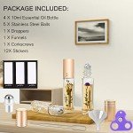 Essential Oil Roller Bottles Set - 4 Pack
