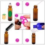 24-Pack Amber Roller Bottles for Essential Oils