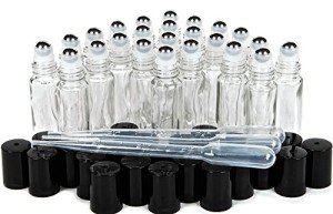 10 ml Glass Roll-On Bottles with Droppers