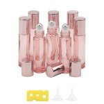 Rose Gold Roller Bottle Set for Oils and Perfumes