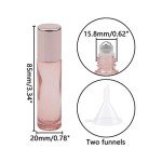 Rose Gold Roller Bottle Set for Oils and Perfumes