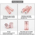 Rose Gold Roller Bottle Set for Oils and Perfumes